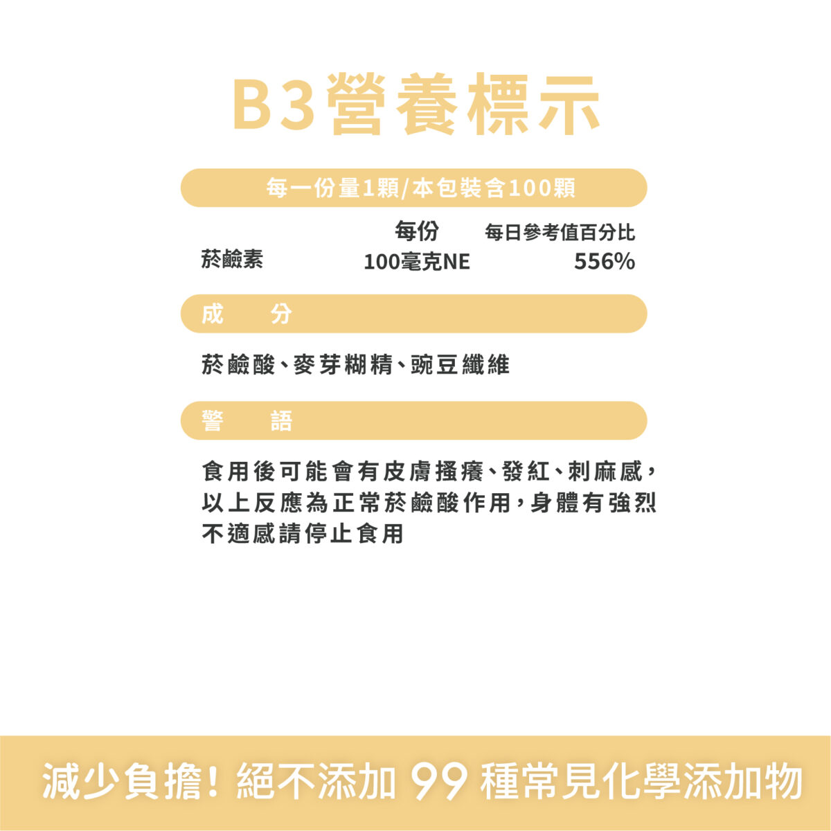 VITA維他命B3（菸鹼酸）100mg：圖片 4